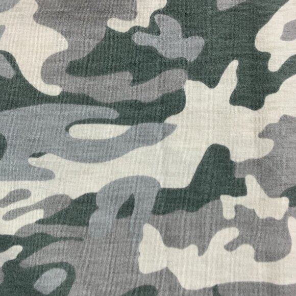 Tickled Teal Skirt sz XL Camo Camouflage Green Simple Pull on Knee Length 24" - Picture 5 of 9